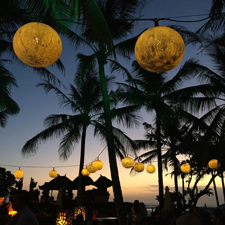 marianna hewitt travel blog w hotel bali seminyak woo bar sunset palm trees