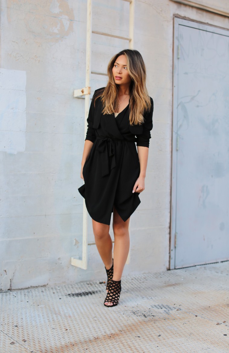 MARIANNA HEWITT hair blog black caged heels day to night outfit 22