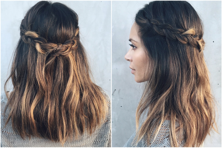 How to Do a Crown Braid in 60 Seconds
